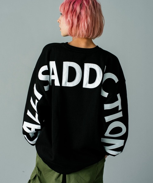 GALLIS ADDICTION（ガリスアディクション）の「GA 裏起毛SHOLDER-LOGO CREW（スウェット・メンズ・ブラック/オートミール・M/L）」の8枚目の写真