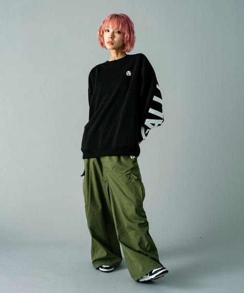 GALLIS ADDICTION（ガリスアディクション）の「GA 裏起毛SHOLDER-LOGO CREW（スウェット・メンズ・ブラック/オートミール・M/L）」の11枚目の写真