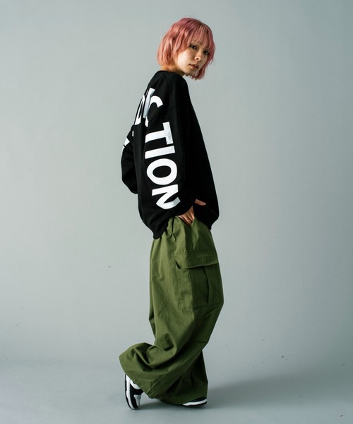 GALLIS ADDICTION（ガリスアディクション）の「GA 裏起毛SHOLDER-LOGO CREW（スウェット・メンズ・ブラック/オートミール・M/L）」の12枚目の写真