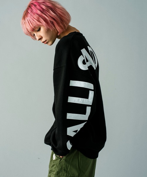 GALLIS ADDICTION（ガリスアディクション）の「GA 裏起毛SHOLDER-LOGO CREW（スウェット・メンズ・ブラック/オートミール・M/L）」の5枚目の写真