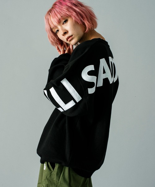 GALLIS ADDICTION（ガリスアディクション）の「GA 裏起毛SHOLDER-LOGO CREW（スウェット・メンズ・ブラック/オートミール・M/L）」の6枚目の写真