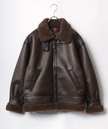 Alpha Industries（アルファインダストリーズ）の「ALPHA INDUSTRIES（アルファ インダストリーズ）フェイクムートンジャケット レディース/B-3（ムートンコート）」