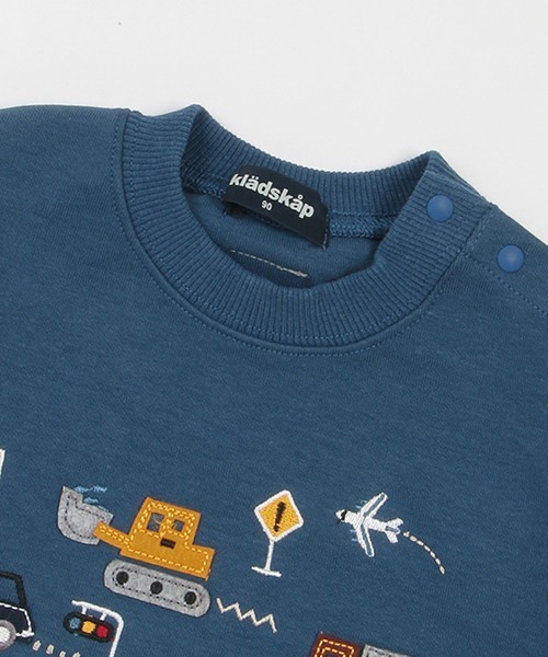 kladskap（クレードスコープ）の「乗り物アップリケトレーナー（スウェット・キッズ・ネイビー/ライトベージュ・110cm/80ｃｍ/100cm/90cm）」の9枚目の写真