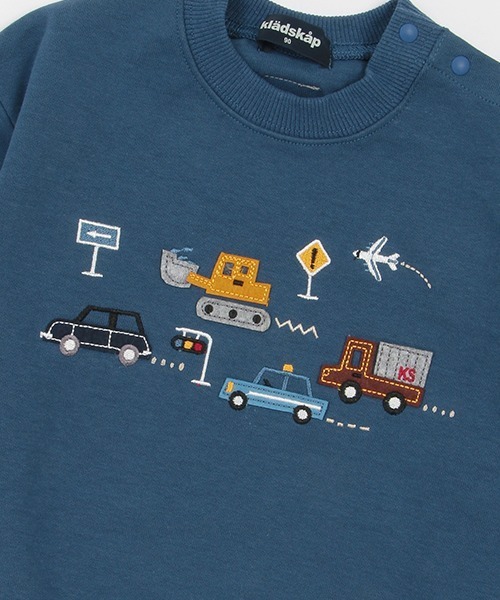 kladskap（クレードスコープ）の「乗り物アップリケトレーナー（スウェット・キッズ・ネイビー/ライトベージュ・110cm/80ｃｍ/100cm/90cm）」の10枚目の写真