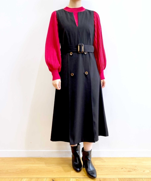 index(インデックス)の「◆≪6color≫ プリーツスリーブニット【抗ピル/洗濯機洗い可】(ニット/セーター・レディース・ライトグレー/ホワイト系9/ライトブルー/レッド系1/ブラック系7/チャコールグレー・42/38/34/40/36)」の19枚目の写真