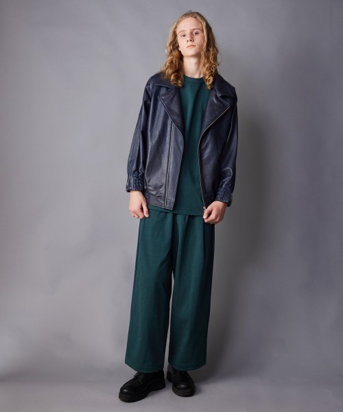 rehacer(レアセル)の「rehacer : Joint Sheep Riders JKT / ジョイント シープライダース ジャケット(ライダースジャケット・メンズ・ブラック/ネイビー・SMALL/MEDIUM/LARGE)」の20枚目の写真