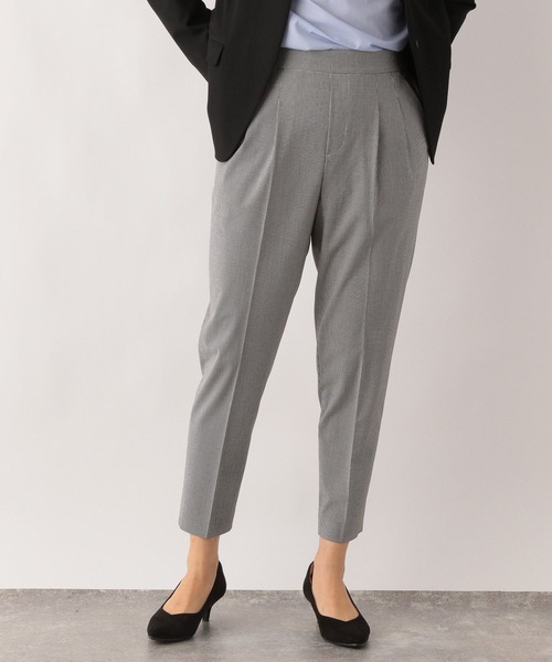 GLOBAL WORK(グローバルワーク)の「ウツクシルエットテーパードパンツ/970934(その他パンツ・レディース・杢グレー/アイボリー/ブラック/ブラウン系その他/ネイビー/ミント/ブルー系その他/ラベンダー/イエロー/ピンク/グレー系その他/ベージュ/チェック・X-SMALL/SMALL/MEDIUM/LARGE/X-LARGE/XX-LARGE)」の4枚目の写真