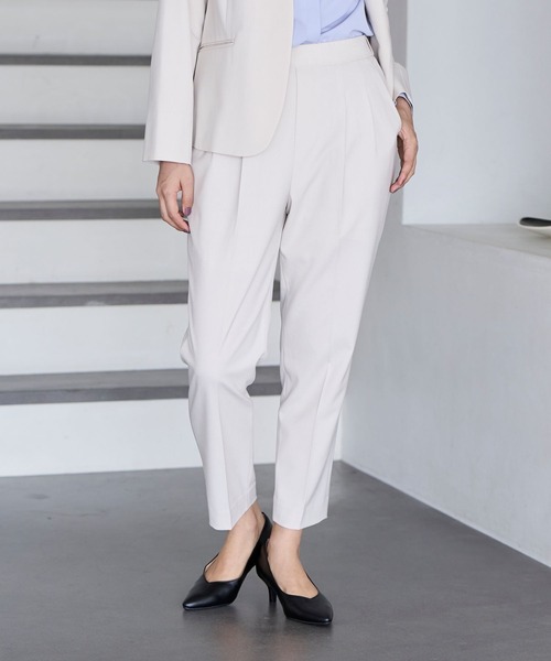 GLOBAL WORK(グローバルワーク)の「ウツクシルエットテーパードパンツ/970934(その他パンツ・レディース・杢グレー/アイボリー/ブラック/ブラウン系その他/ネイビー/ミント/ブルー系その他/ラベンダー/イエロー/ピンク/グレー系その他/ベージュ/チェック・X-SMALL/SMALL/MEDIUM/LARGE/X-LARGE/XX-LARGE)」の15枚目の写真