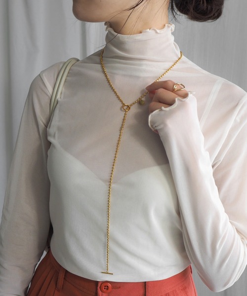 minia（ミニア）の「2WAYボールチェーンネックレス（ネックレス・レディース・シルバー/ゴールド・FREE）」の7枚目の写真