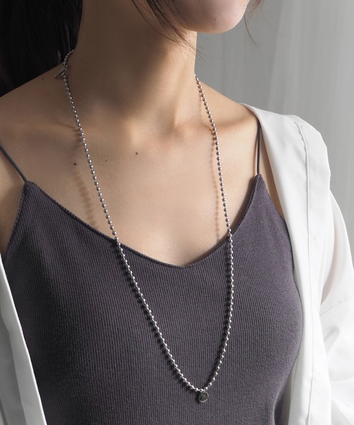 minia（ミニア）の「2WAYボールチェーンネックレス（ネックレス・レディース・シルバー/ゴールド・FREE）」の6枚目の写真