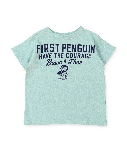 DENIM DUNGAREE(デニムダンガリー)の「トンプキン天竺 1ST PENGUIN Tシャツ(Tシャツ/カットソー・キッズ・ブラウン/ライトグリーン/ベージュ系その他/グレー/ブラック・110/120/100)」の5枚目の写真
