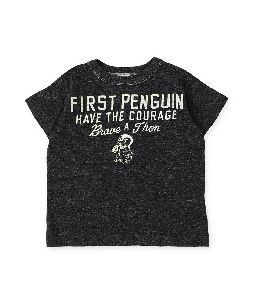 DENIM DUNGAREE(デニムダンガリー)の「トンプキン天竺 1ST PENGUIN Tシャツ(Tシャツ/カットソー・キッズ・ブラウン/ライトグリーン/ベージュ系その他/グレー/ブラック・110/120/100)」の7枚目の写真