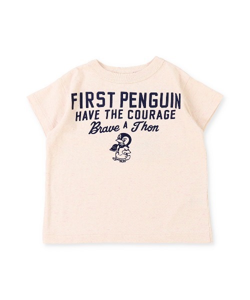 DENIM DUNGAREE(デニムダンガリー)の「トンプキン天竺 1ST PENGUIN Tシャツ(Tシャツ/カットソー・キッズ・ブラウン/ライトグリーン/ベージュ系その他/グレー/ブラック・110/120/100)」の8枚目の写真
