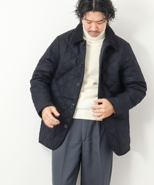 Traditional Weatherwear(トラディショナルウェザーウェア)の「【WEB限定】【Traditional WeatherWear】WAVERLY TWW WOOL ウールサキソニー キルティングジャケット(ブルゾン・メンズ・ブラック/ネイビー・38/42/40/36)」の9枚目の写真