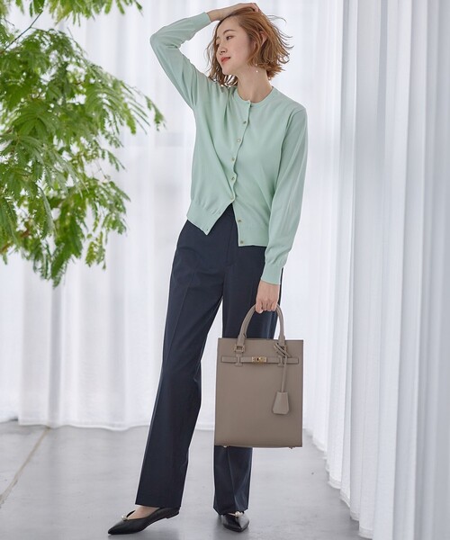 23区(ニジュウサンク)の「【洗える】クリアストレッチ ワイドパンツ(その他パンツ・レディース・ベージュ系/ネイビー系/アイボリー系・40/38/36)」の13枚目の写真