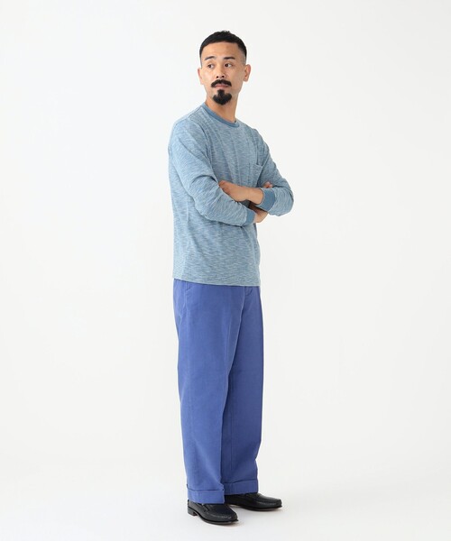 BEAMS PLUS（ビームスプラス）の「インディゴ スラブ ヤーン ポケット Tシャツ（Tシャツ/カットソー・メンズ・サックスブルー/その他/ネイビー・S/XL/L/M）」の5枚目の写真