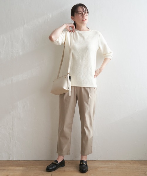 ikka(イッカ)の「GOKU楽パンツ ストレッチテーパード(その他パンツ・レディース・オリーブ/ブラック/ベージュ/ライトグレー/オフホワイト・M/L/S)」の17枚目の写真