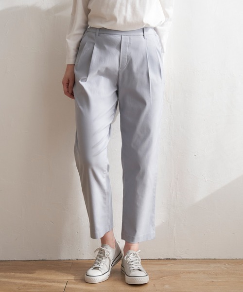 ikka(イッカ)の「GOKU楽パンツ ストレッチテーパード(その他パンツ・レディース・オリーブ/ブラック/ベージュ/ライトグレー/オフホワイト・M/L/S)」の21枚目の写真