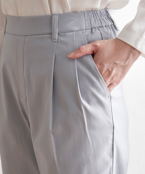 ikka(イッカ)の「GOKU楽パンツ ストレッチテーパード(その他パンツ・レディース・オリーブ/ブラック/ベージュ/ライトグレー/オフホワイト・M/L/S)」の7枚目の写真
