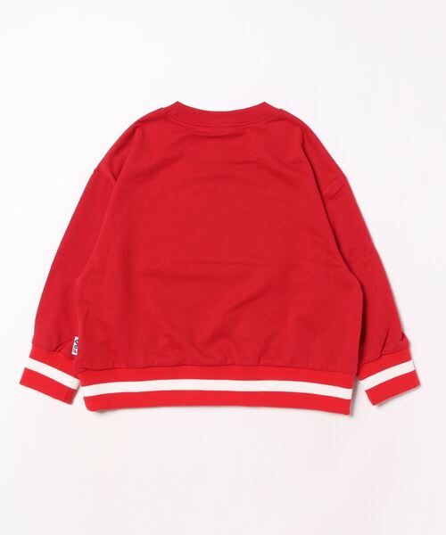 FILA（フィラ）の「【FILA】サテンアップリケトレーナー/キッズ（スウェット・キッズ・オートミール/レッド/ブルーグリーン・120cm/130cm/110cm）」の4枚目の写真