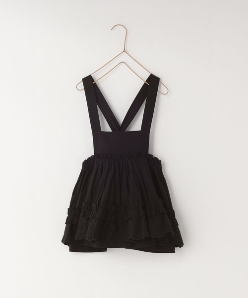 LOWRYS FARM（ローリーズファーム）の「シシュウエプロンワンピース　100712（ワンピース・キッズ・ブラック/ホワイト・110cm/130cm/150cm）」の9枚目の写真