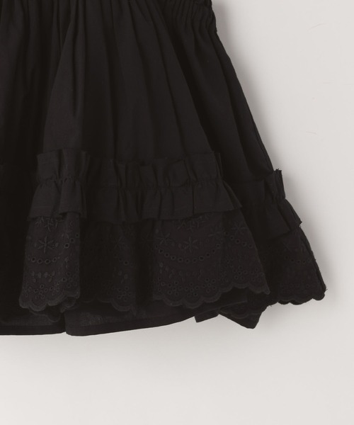 LOWRYS FARM（ローリーズファーム）の「シシュウエプロンワンピース　100712（ワンピース・キッズ・ブラック/ホワイト・110cm/130cm/150cm）」の13枚目の写真