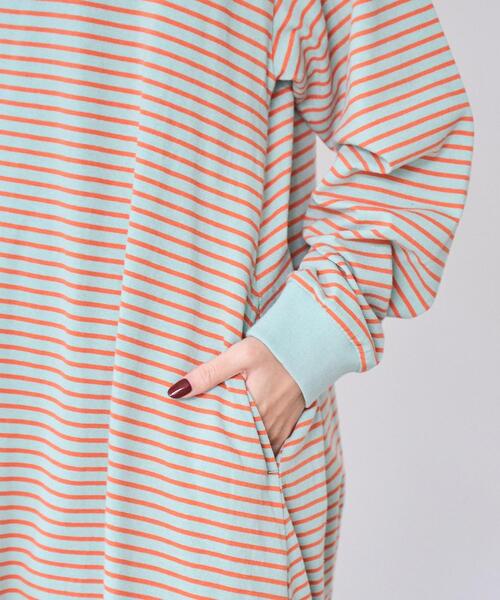 coen(コーエン)の「USAコットンレトロボーダーフレアマキシワンピース(ワンピース・レディース・ホワイト/ブラック/ブラウン/オレンジ・FREE)」の21枚目の写真