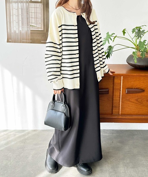 GeeRA（ジーラ）の「前後2way配色スポンディッシュカーディガン（カーディガン/ボレロ・レディース・モカ/ブラック/アイボリー/その他・SMALL/MEDIUM/LARGE）」の21枚目の写真