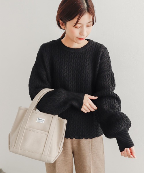 セール】ヘリンボーン柄ニットプルオーバー（ニット/セーター）｜URBAN