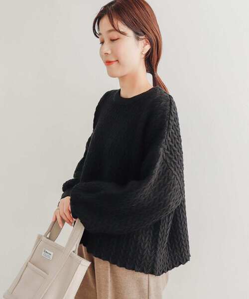 セール】ヘリンボーン柄ニットプルオーバー（ニット/セーター）｜URBAN