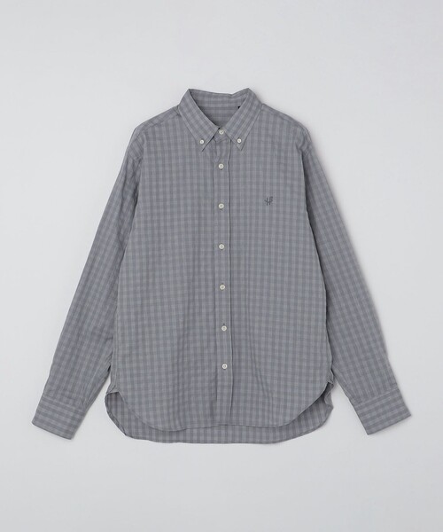 SHIPS(シップス)の「【WEB限定】SHIPS: MADE IN JAPAN ワンポイント ロゴ ギンガムチェック シャツ(シャツ/ブラウス・メンズ・グレー/ネイビー・SMALL/MEDIUM/X-LARGE/LARGE)」の20枚目の写真