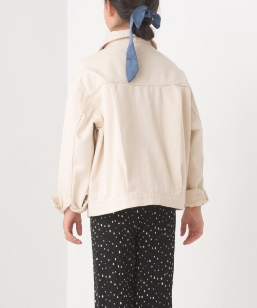 OMNES（オムネス）の「キッズビッグシルエット デニムジャケット（デニムジャケット・キッズ・ホワイト系その他/ブルー系その他/ワンウォッシュ・140/120/100）」の20枚目の写真