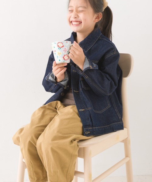 OMNES（オムネス）の「キッズビッグシルエット デニムジャケット（デニムジャケット・キッズ・ホワイト系その他/ブルー系その他/ワンウォッシュ・140/120/100）」の17枚目の写真