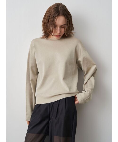 ELENDEEK（エレンディーク）の「ブライトロングティーニット（ニット/セーター・レディース・ブラック/イエロー/ゴールド/シルバー・FREE）」の4枚目の写真