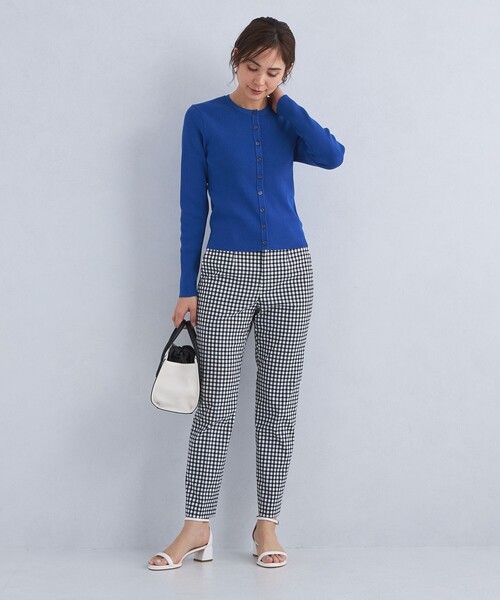 green label relaxing(グリーンレーベルリラクシング)の「<1_OF MINE>フォルムリブ クルーネック カーディガン ーウォッシャブル-(カーディガン/ボレロ・レディース・その他1/ネイビー/ロイヤルブルー/ケリー・FREE)」の15枚目の写真