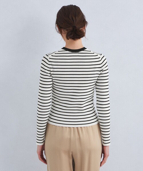 green label relaxing(グリーンレーベルリラクシング)の「<1_OF MINE>フォルムリブ クルーネック カーディガン ーウォッシャブル-(カーディガン/ボレロ・レディース・その他1/ネイビー/ロイヤルブルー/ケリー・FREE)」の11枚目の写真