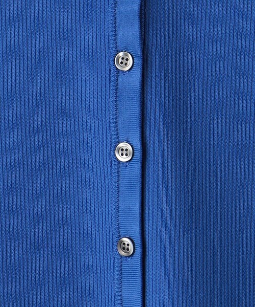 green label relaxing(グリーンレーベルリラクシング)の「<1_OF MINE>フォルムリブ クルーネック カーディガン ーウォッシャブル-(カーディガン/ボレロ・レディース・その他1/ネイビー/ロイヤルブルー/ケリー・FREE)」の6枚目の写真