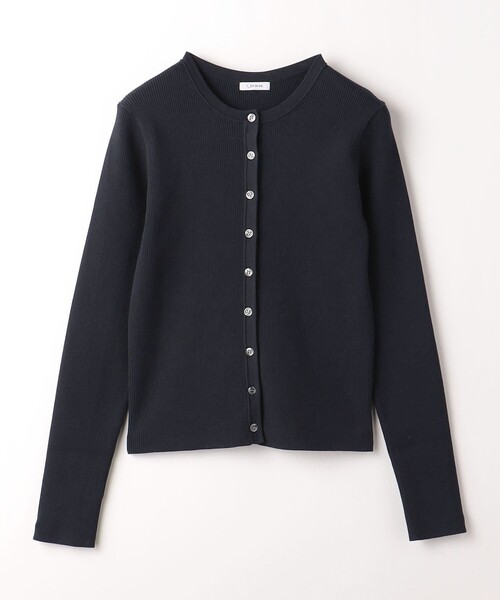 green label relaxing(グリーンレーベルリラクシング)の「<1_OF MINE>フォルムリブ クルーネック カーディガン ーウォッシャブル-(カーディガン/ボレロ・レディース・その他1/ネイビー/ロイヤルブルー/ケリー・FREE)」の5枚目の写真