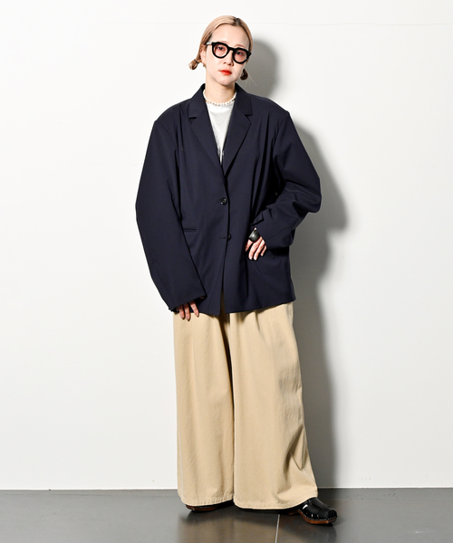 CITYSHOP（シティーショップ）の「TACK COTTON CHINO：パンツ（チノパンツ・レディース・ベージュ/ブラック・36/38）」の8枚目の写真