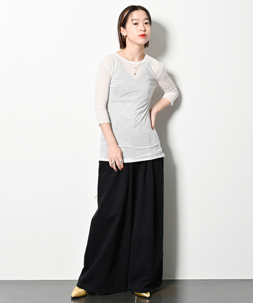 CITYSHOP（シティーショップ）の「TACK COTTON CHINO：パンツ（チノパンツ・レディース・ベージュ/ブラック・36/38）」の10枚目の写真