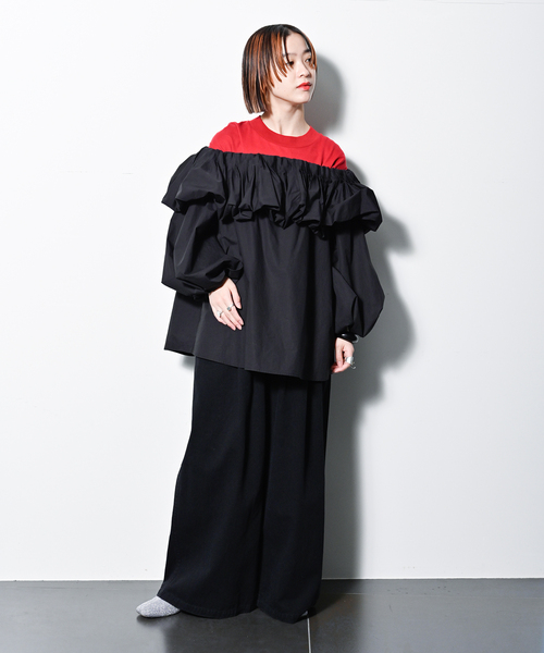 CITYSHOP（シティーショップ）の「TACK COTTON CHINO：パンツ（チノパンツ・レディース・ベージュ/ブラック・36/38）」の13枚目の写真