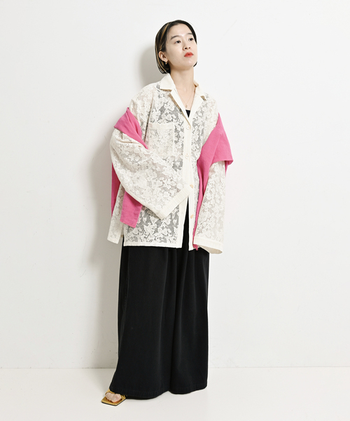 CITYSHOP（シティーショップ）の「TACK COTTON CHINO：パンツ（チノパンツ・レディース・ベージュ/ブラック・36/38）」の14枚目の写真