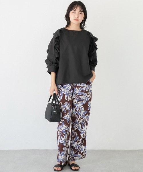 LAVEANGE（ラビアンジェ）の「カウレザーミニボストンショルダーバッグ（ショルダーバッグ・レディース・シルバー/ブラック・F）」の6枚目の写真