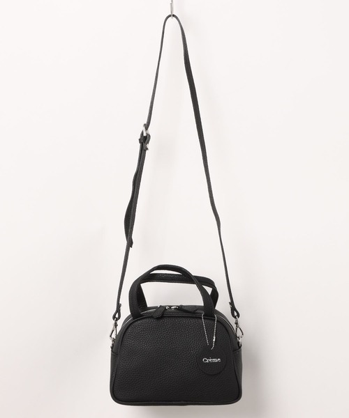 LAVEANGE（ラビアンジェ）の「カウレザーミニボストンショルダーバッグ（ショルダーバッグ・レディース・シルバー/ブラック・F）」の14枚目の写真