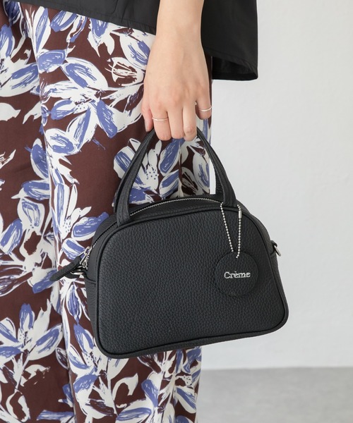 LAVEANGE（ラビアンジェ）の「カウレザーミニボストンショルダーバッグ（ショルダーバッグ・レディース・シルバー/ブラック・F）」の20枚目の写真