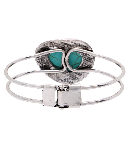 Kastane(カスタネ)の「【Kastane】ターコイズブレス(ブレスレット・レディース・シルバー・FREE)」の3枚目の写真