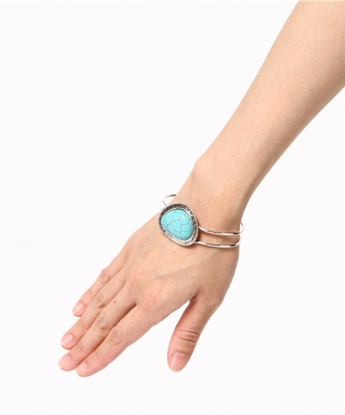 Kastane(カスタネ)の「【Kastane】ターコイズブレス(ブレスレット・レディース・シルバー・FREE)」の5枚目の写真