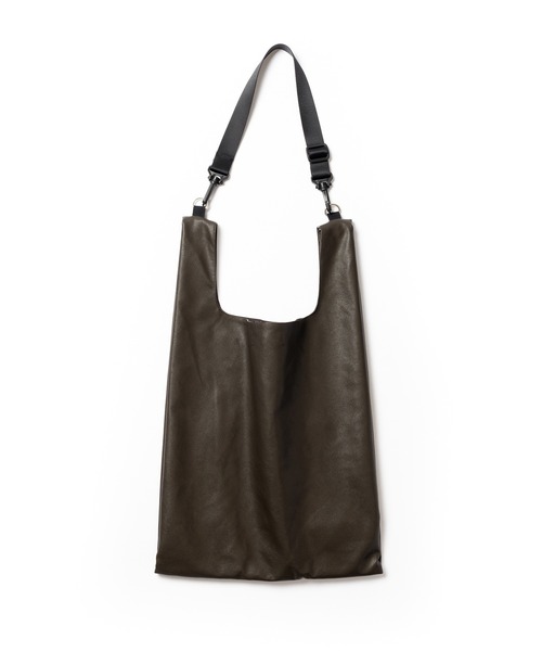 Wizzard（ウィザード）の「Wizzard ウィザード / MARKET BAG / W24SS-AC010（トートバッグ・メンズ・ダークブラウン/ブラック/キナリ・FREE）」の4枚目の写真