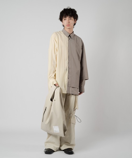 Wizzard（ウィザード）の「Wizzard ウィザード / MARKET BAG / W24SS-AC010（トートバッグ・メンズ・ダークブラウン/ブラック/キナリ・FREE）」の5枚目の写真