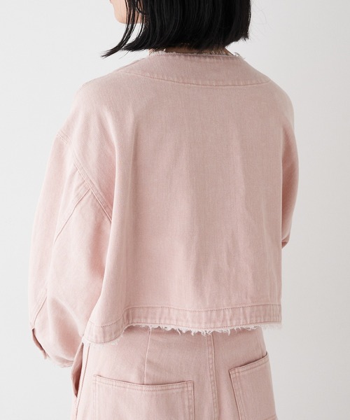 SHENERY（シーナリー）の「2WAYデニムジャケット（デニムジャケット・レディース・アイボリー/ピンク/ブルー・FREE）」の9枚目の写真